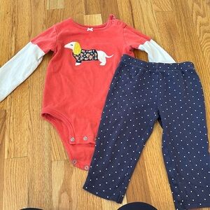 Carters long sleeve matching outfit